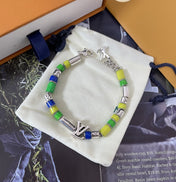 LV SUNRISE BEADED BRACELET MULTI-COLORED STERLING SILVER