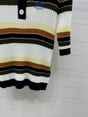 GUCCI 25S SHORT SLEEVE STRIPED POLO SHIRT 264080