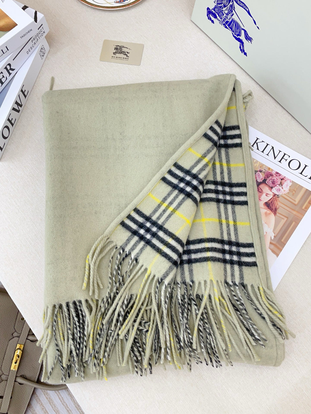 BURBERRY 25S DOUBLE-FACED CASHMERE COAT 206