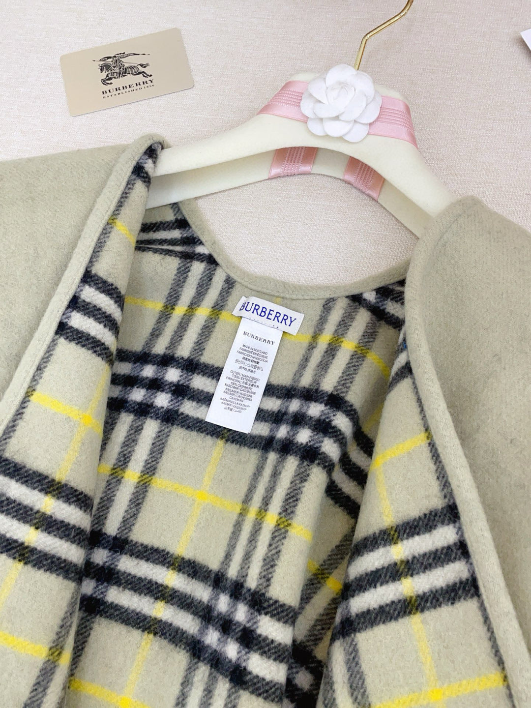 BURBERRY 25S DOUBLE-FACED CASHMERE COAT 206