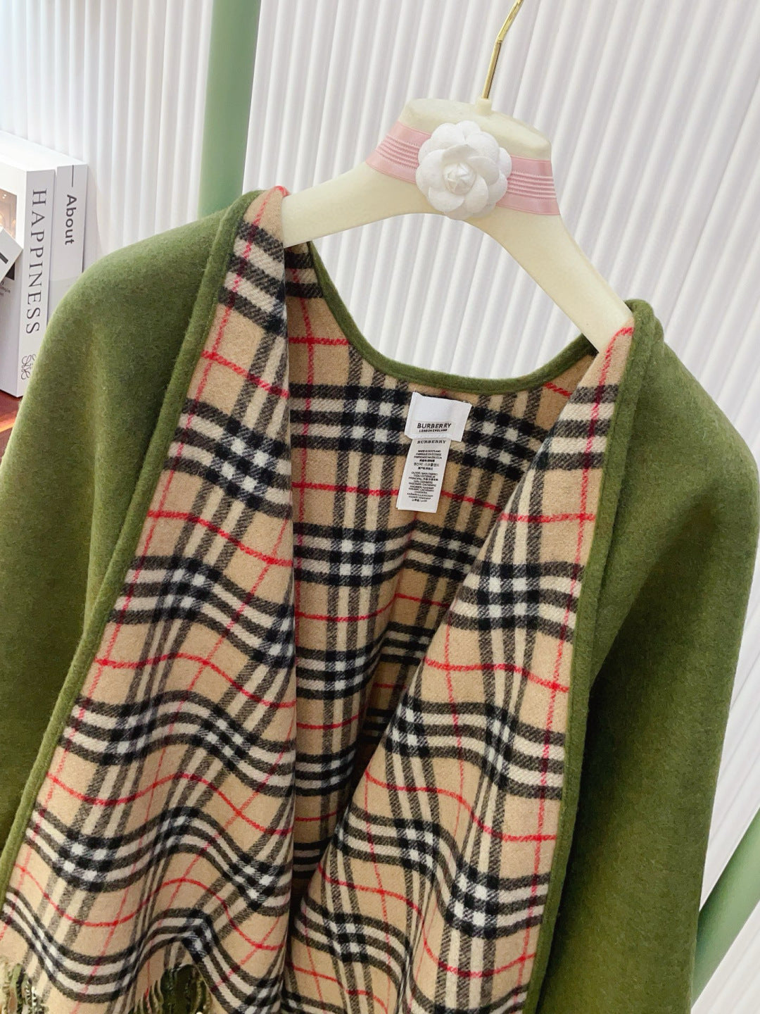 BURBERRY 25S DOUBLE-FACED CASHMERE COAT 208