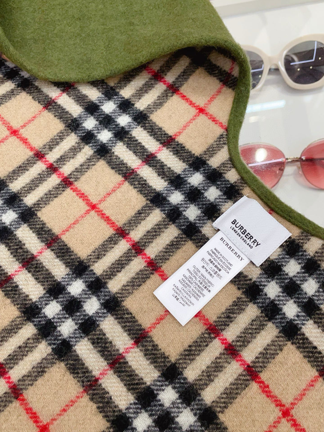 BURBERRY 25S DOUBLE-FACED CASHMERE COAT 208