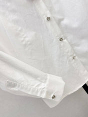 VALENTINO 26S PETER PAN COLLAR SHIRT WITH BOW STYLE 57