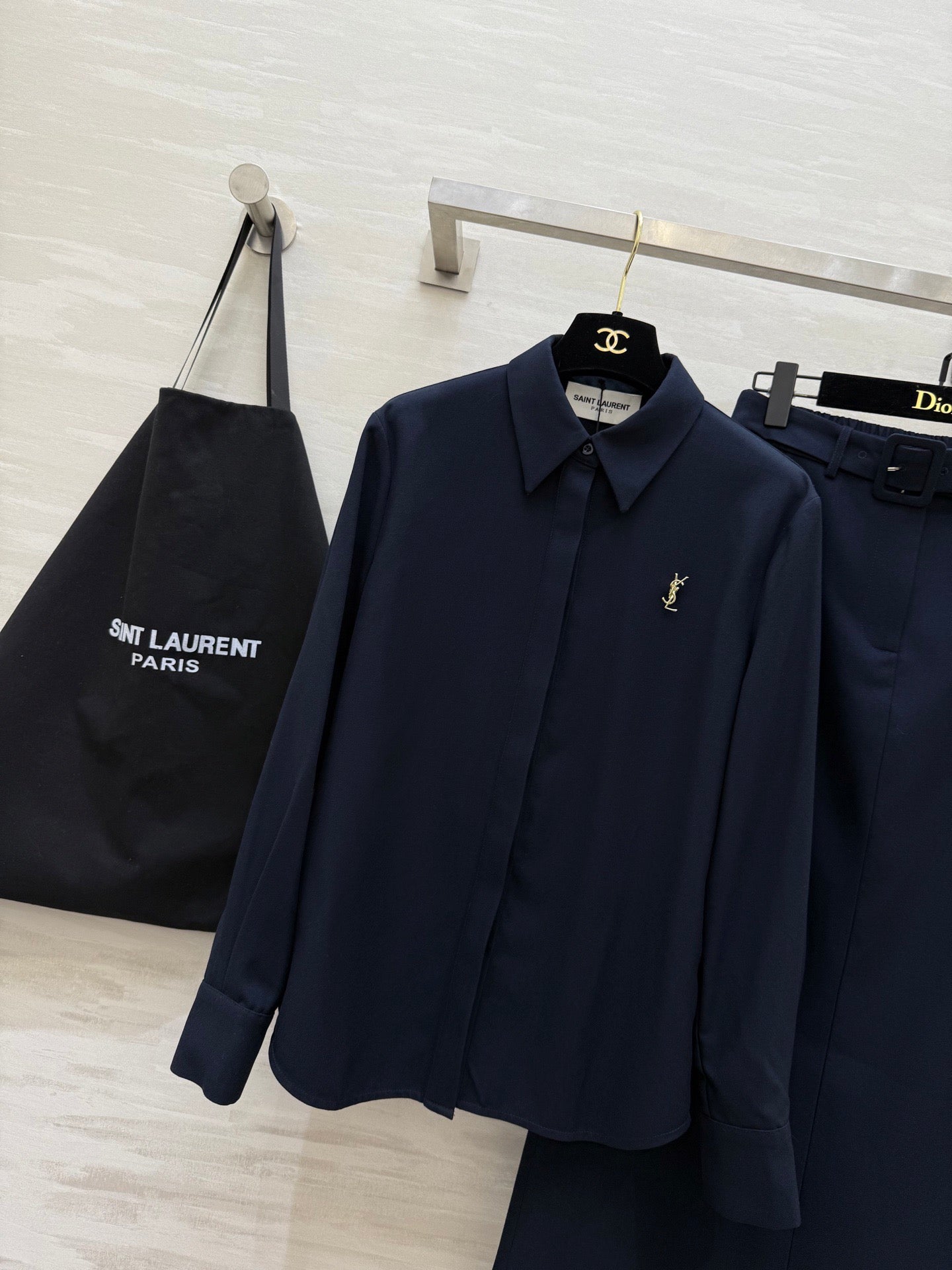 YSL 26S SHIRT AND SKIRT SET 306