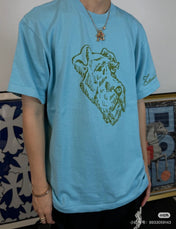 LV 25 T- Shirt Sky Blue Cotton 232739
