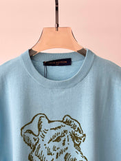 LV 25 T- Shirt Sky Blue Cotton 232739