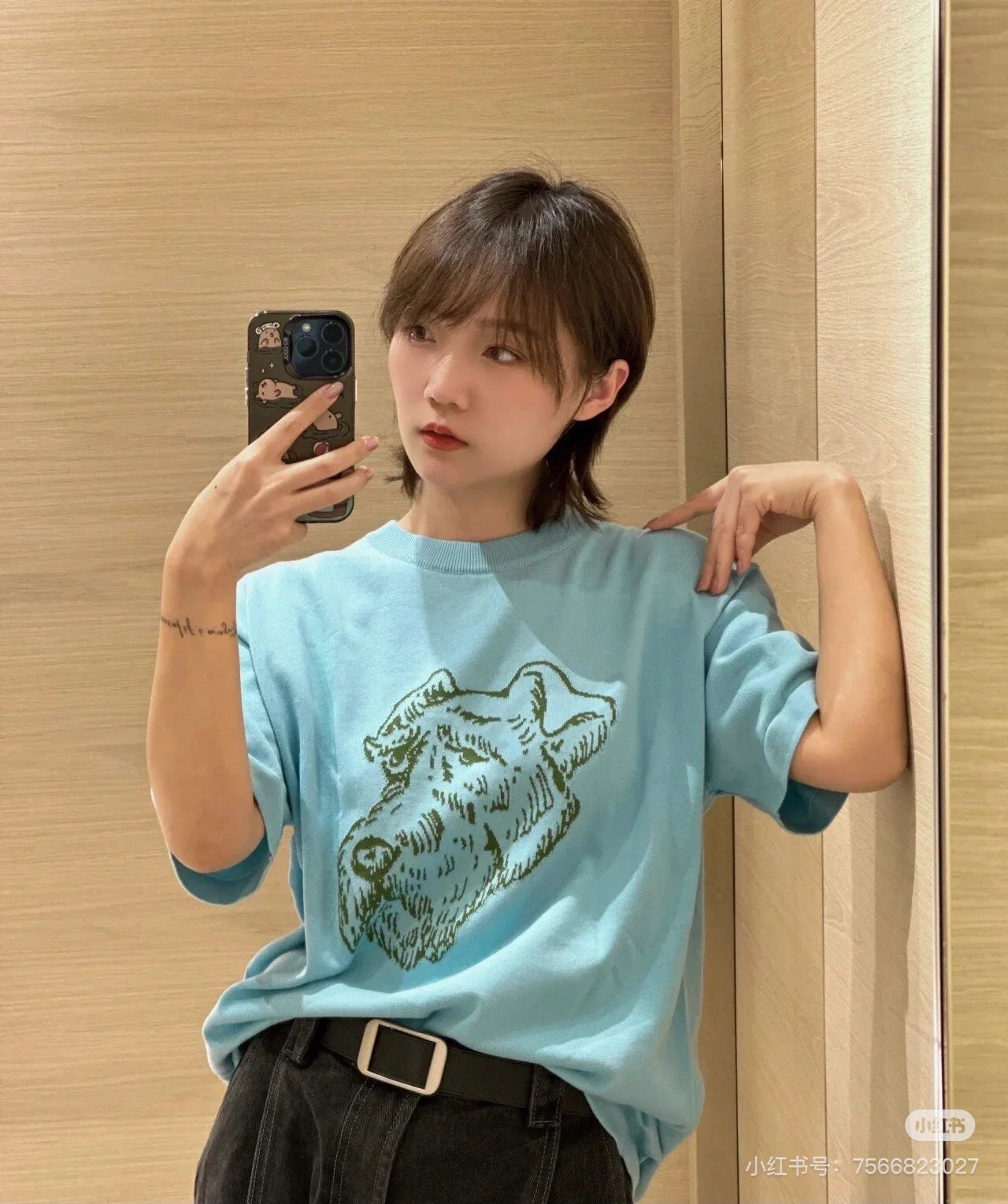 LV 25 T- Shirt Sky Blue Cotton 232739