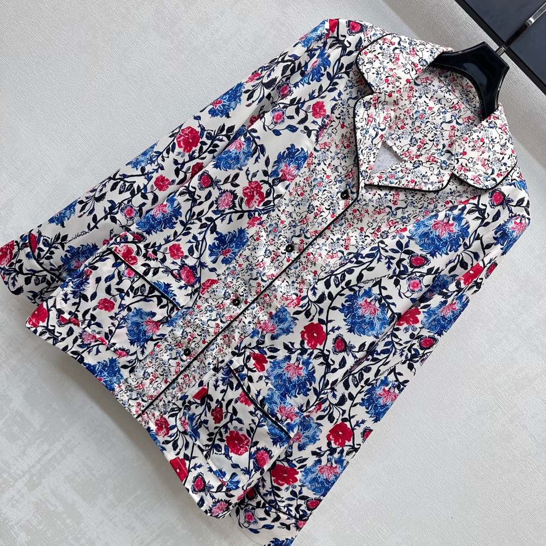 LV MULTICOLOR FLORAL PRINT SHIRT 263834