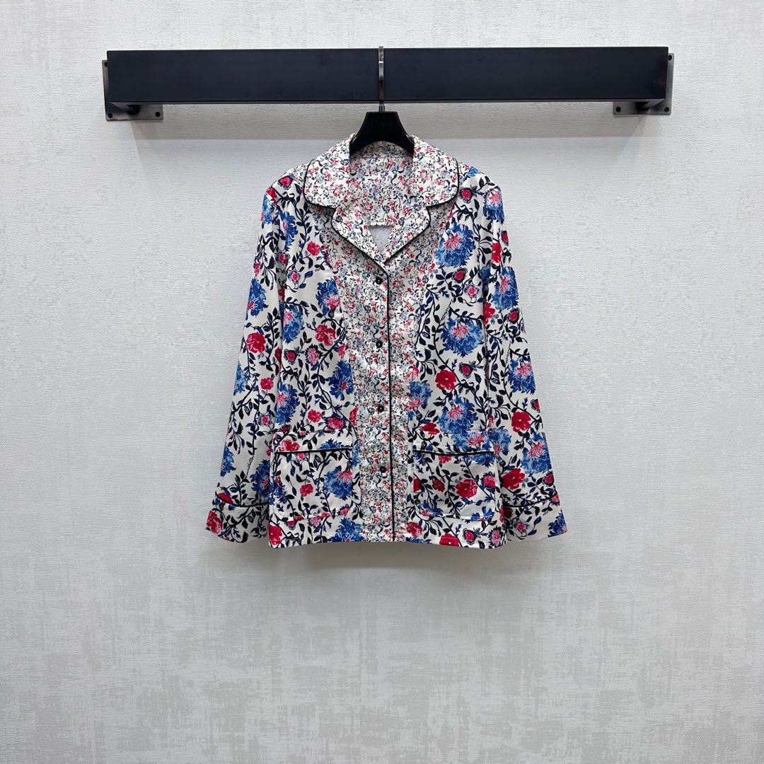 LV MULTICOLOR FLORAL PRINT SHIRT 263834