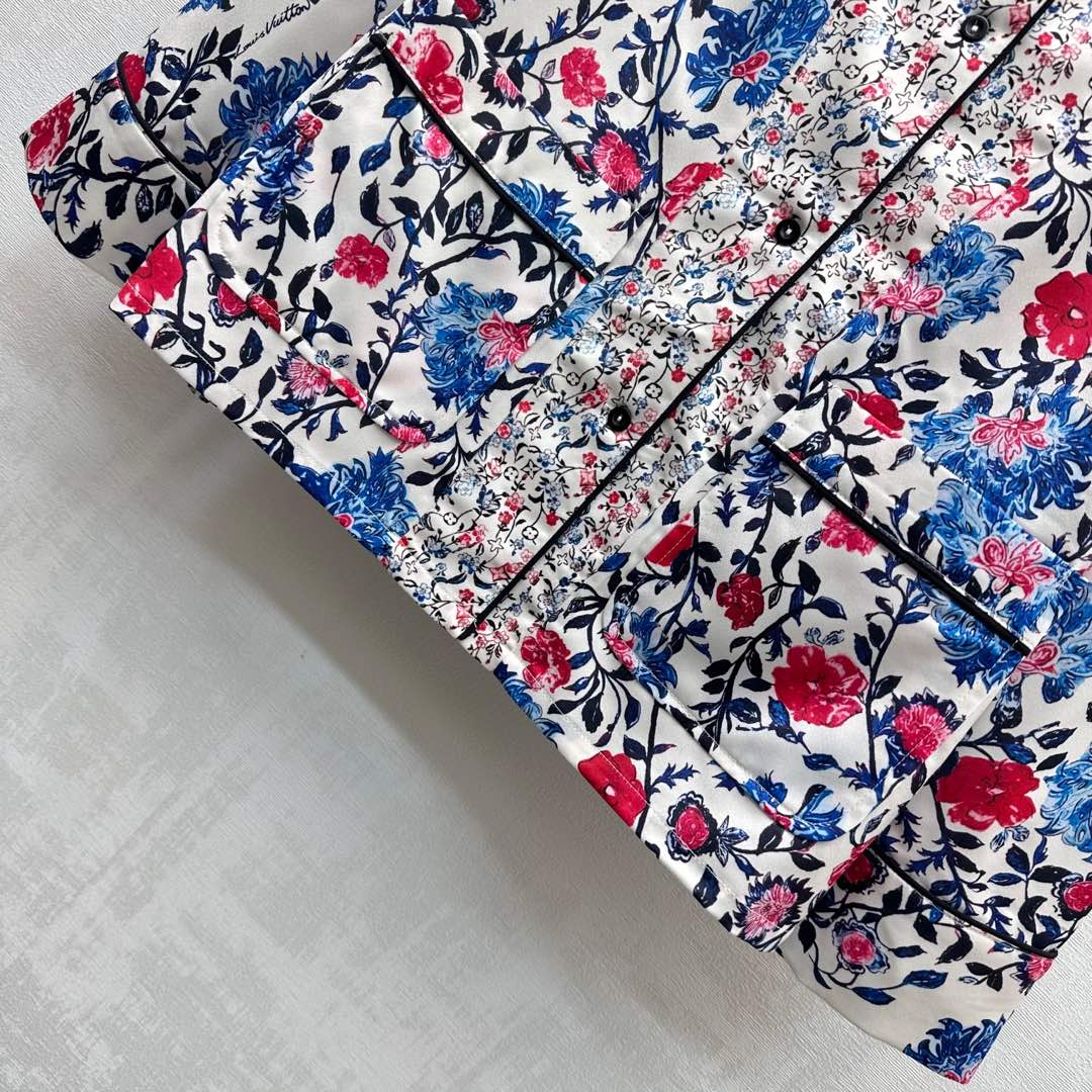 LV MULTICOLOR FLORAL PRINT SHIRT 263834