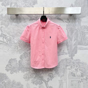 RALPH LAUREN SHORT-SLEEVE SHIRT PINK 274777